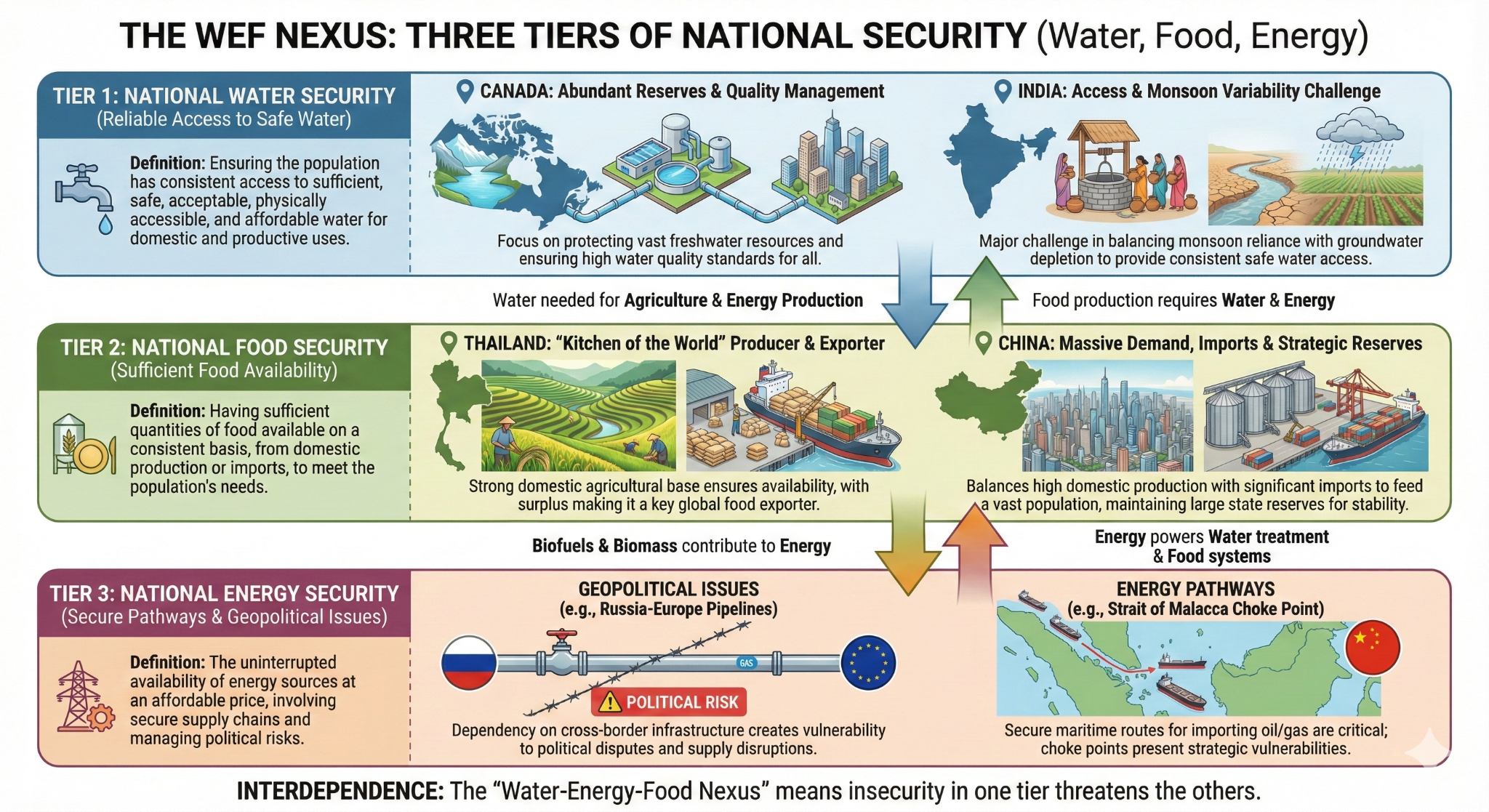 National water food energy security examples